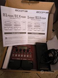 pedale multieffetto per basso elettrico  zoom b1x 