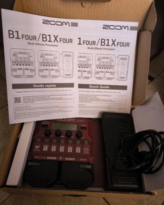 pedale multieffetto per basso elettrico  zoom b1x 