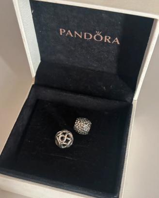 Set 2 Charm Pandora in Argento 925