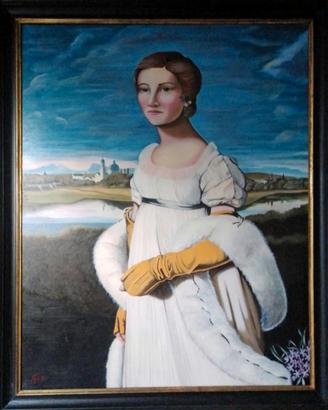 Dipinto moderno, Ritratto di nobildonna. SCHENAL