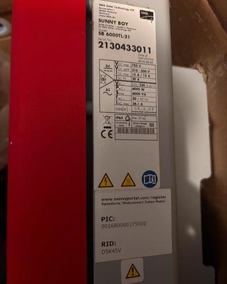 Inverter fotovoltaico SMA Sunny Boy SB 600TL-21