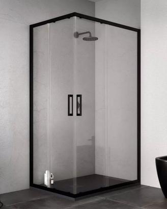 Box doccia nuovo 90 x 100 H 200 nero opaco