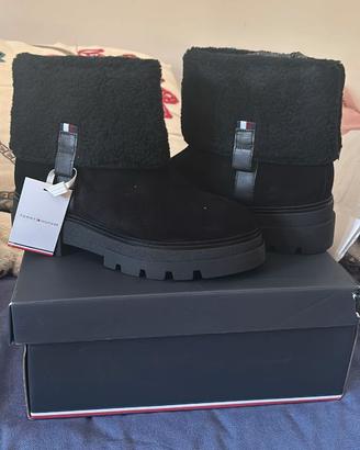 Stivaletti Medi Donna Tommy Hilfiger FauxFurSuede