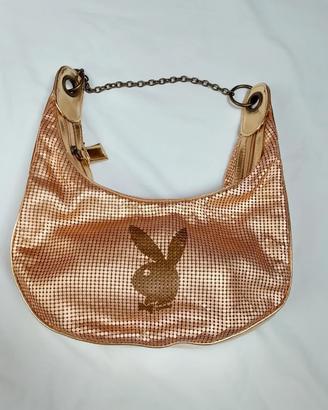Borsa A spalla playboy Y2K in maglia Metallica oro
