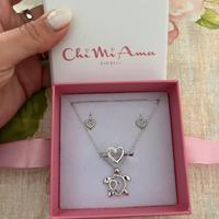 Set di gioielli in argento Chi mi ama