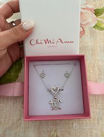 Set di gioielli in argento Chi mi ama
