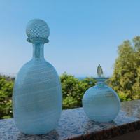 Coppia bottiglie Murano