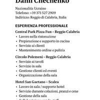 Cameriere/Aiuto-cuocco/Lavapiatti
