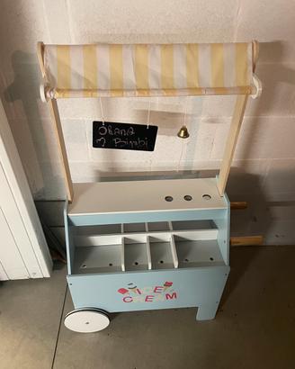 Carretto dei gelati in legno gioco bimbi