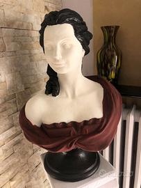 GRANDE BUSTO DONNA CM. 56 STATUA IN PIETRA 30KG