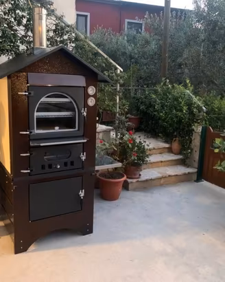 FORNO LEGNA CLEMENTI  MASTER 45×80 RAMATO  TEGLIA