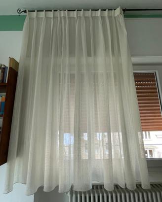 Coppia di tendoni per finestre in seta 130x200