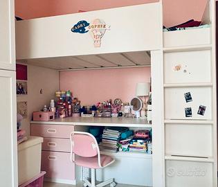 Letto a castello + scrivania