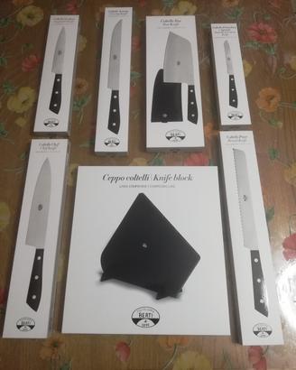 Set Berti Compendio Ceppo 5 Coltelli  Coltello Tou