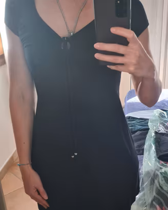 Vestito Corto Nero Sweet Years Y2K 