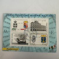 Francobolli 150 unità d’Italia Marina Militare