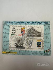 Francobolli 150 unità d’Italia Marina Militare