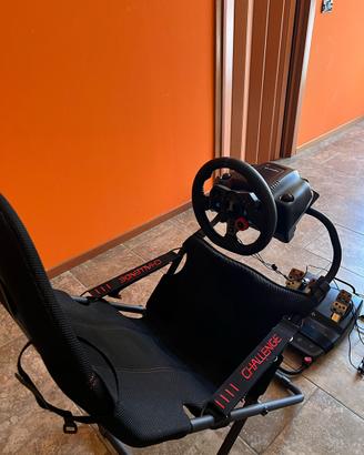 Volante e sedia per pc e playstation 5