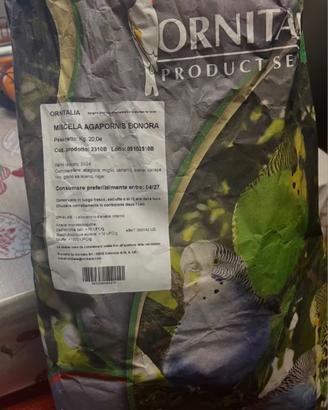 Mangime per pappagalli miscela agapornis bonora