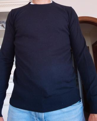 MAGLIONE DA UOMO,PIAZZA ITALIA MAN, taglia S,NERO