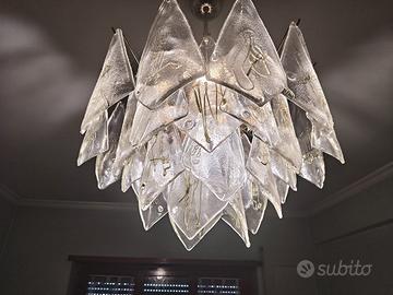 lampadario la Murrina placcato oro zecchino 