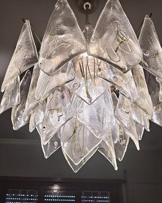 lampadario la Murrina placcato oro zecchino 