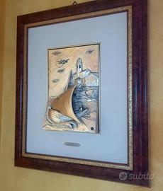 Quadro  in argento massiccio Maestrale-Ottaviani