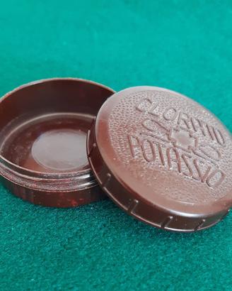 Scatola tonda Clorato di potassio vintage cm 3,5