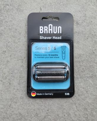 testina Braun 53B rasoio series 5/6 nuova original