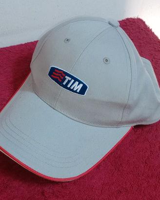 cappellino con visiera logo TIM nuovo vintage 