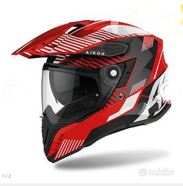 CASCO AIROH COMMANDER BOOST RED GLOSS CMM55