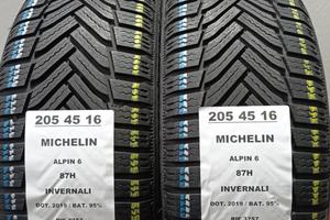 2 GOMME 205 45 16 MICHELIN INV RIF3757