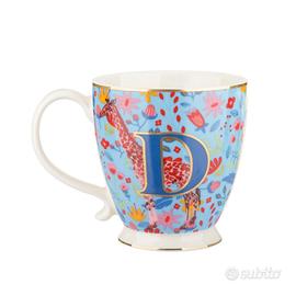 Tazza mug INIZIALE NOME Porcellana Bianca