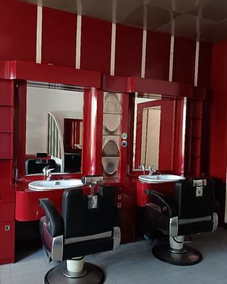  intero arredamento anni 70 da barbiere 