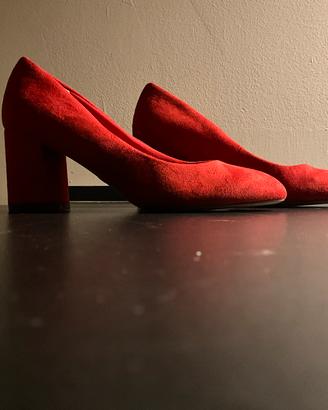 Scarpe decollte rosse nuove Tamaris n.36