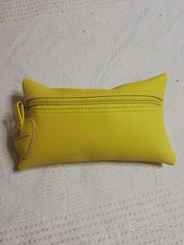 Pochette Parah Ciondolo Cuore Giallo Similpelle 
