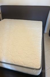 letto contenitore con materasso in lattice