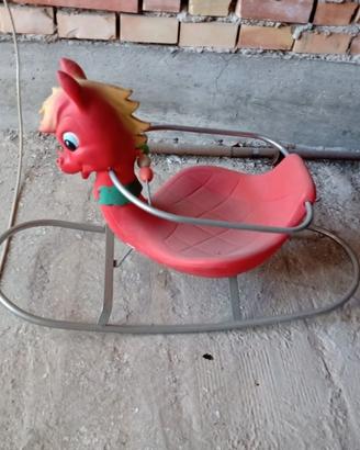cavalluccio a dondolo vintage 60/70'
