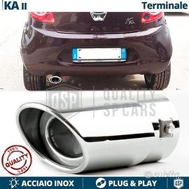 TERMINALE di Scarico per FORD KA 2 OVALE Cromato