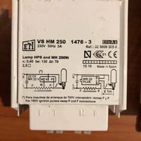 Alimentatore eti 250w hps e mh