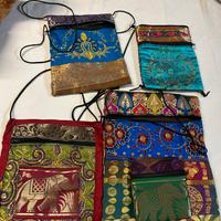 Borse a tracolla patchwork sari indiane