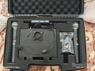 Microfono microfoni sistema wireless professionale