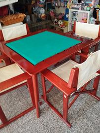 tavolo con 4 poltrone regista