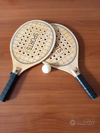 Racchette da spiaggia in legno 