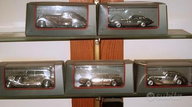 Lotto 5 modellini silver cars collection