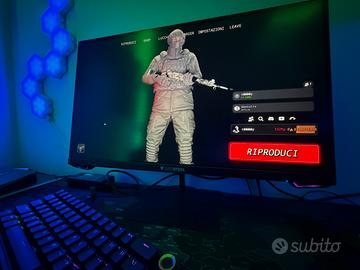 Monitor gaming HDR 165hz con led 1920x1080