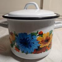 Pentole vintage in ceramica smaltata 