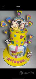 Torta scenografica tema Me contro Te