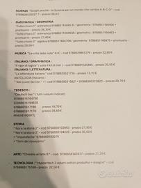 libri medie scuola Andreoli 2 e 3 media