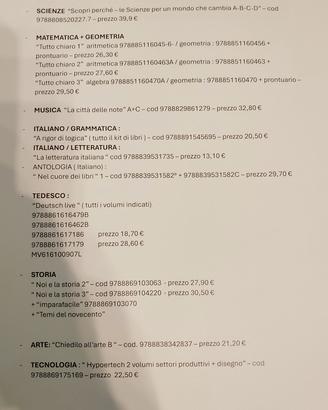 libri medie scuola Andreoli 2 e 3 media